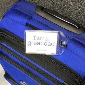 I am a great dad™ + I am awesome™ luggage tag