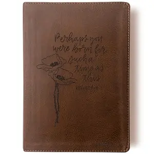 Personalized NKJV Wide Margin Bible - You Were Made for Such a Time as This - Hand Lettered and Engraved