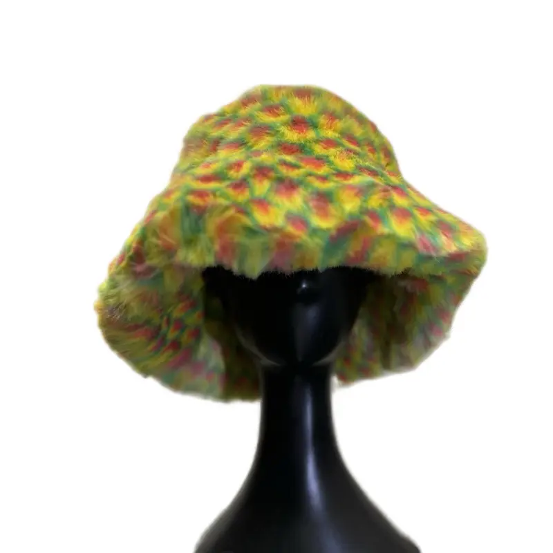 Frosted Confetti Bucket Hat - Vibrant Multicolor Design