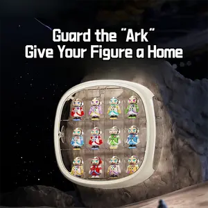 New Dustproof Acrylic Blind Box Display Rack - Wall-Mounted Space Capsule Style, Transparent Showcase for Trendy Toys & Figurine Storage Box