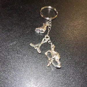 Hockey Charm Keychain - Hockey Love - Perfect Accessory for Sports Enthusiasts