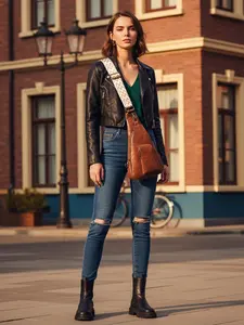 Women's Fashion Solid Color Chest Bag, Casual Patchwork Design, Perfect for Fall & Winter, Stylish Ladies' Accessory