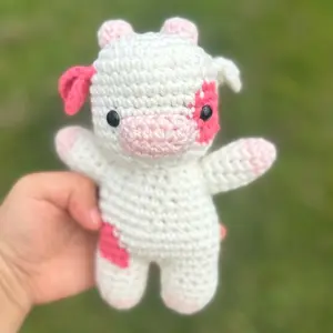 Hand Crocheted Cow