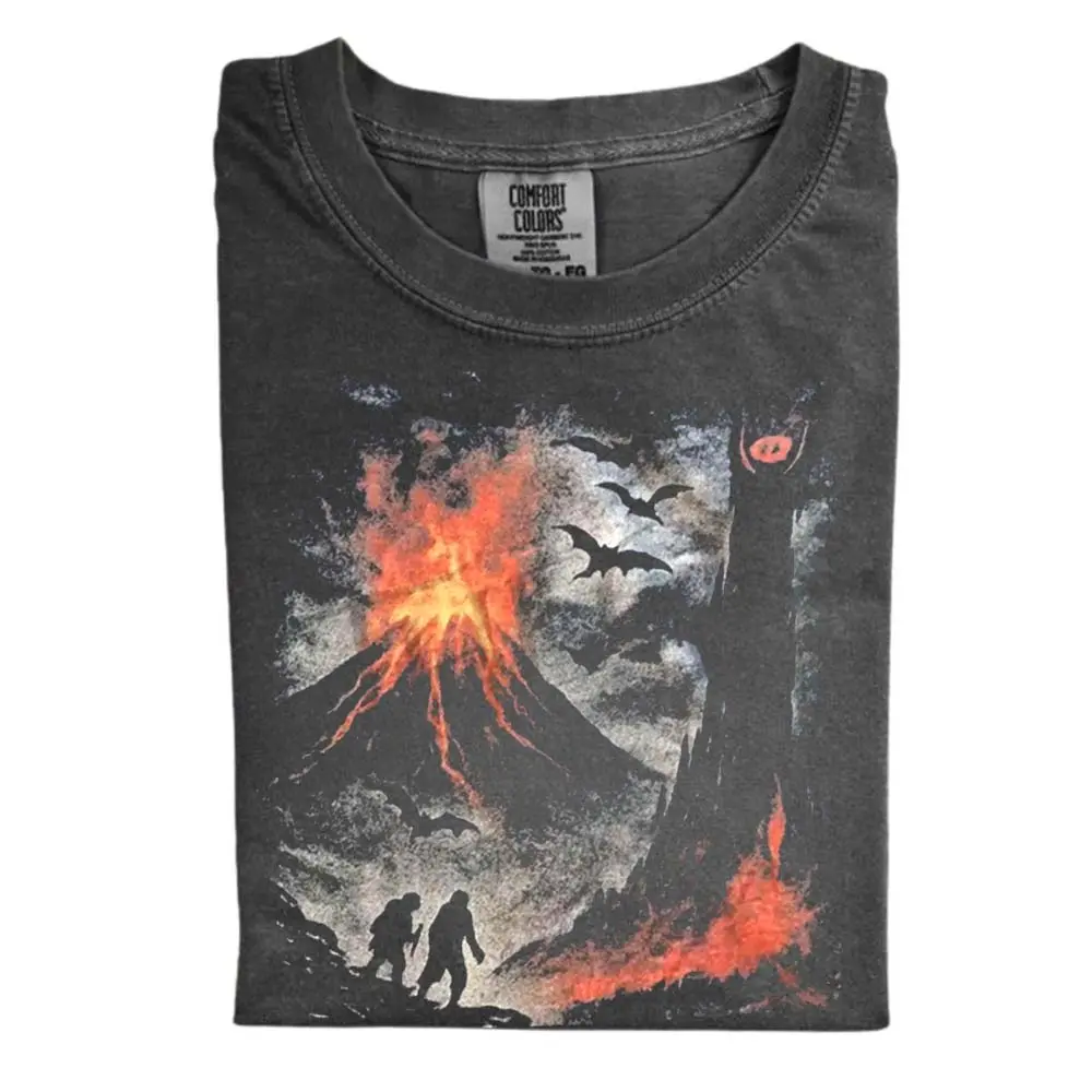 The Dark Lands Comfort Color Shirt, Vintage Washed Graphic Tee for Fantasy & Adventure Lovers Shirt, Gift for Men, Gift for Women, Crew Neck T-shirt, Trending T-shirt