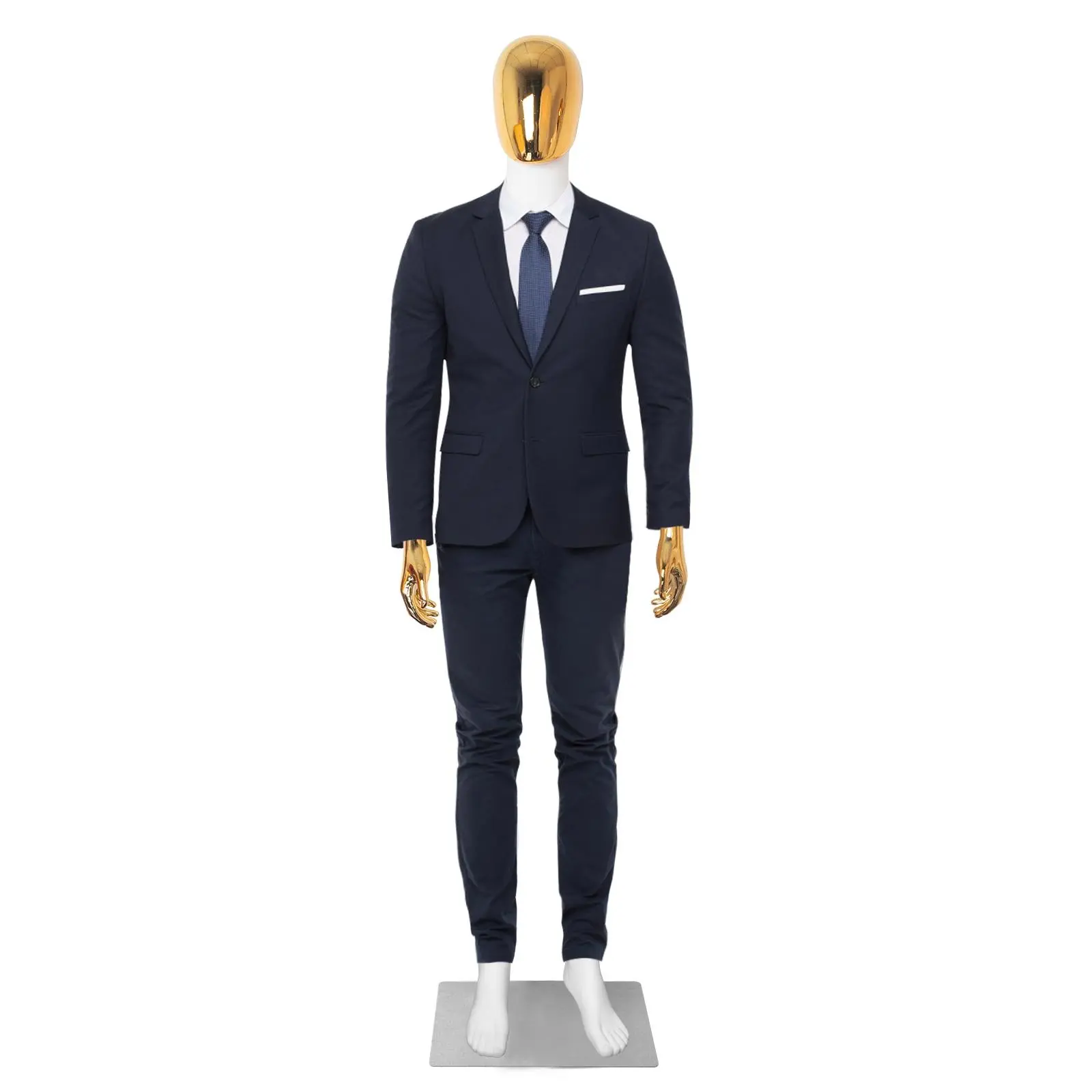 White Male Mannequin Full Body Model Stand Adjustable Faceless Plastic Detachable Manequins with Metal Base & Connectors for Hair Extension & Tape Curly Hair wig Decor Cardboard