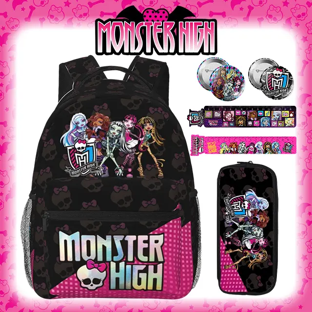 Monster high Laptop Backpack for Teens Adults Monster high dolls School Bookbag Monster high doll  College Travel Daypack for School Travel