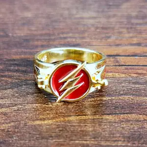 Stainless Steel Ring Hip Hop Jewelry e Flash Wear For Ring Lightning Gold Ring Role Play Men's Gift