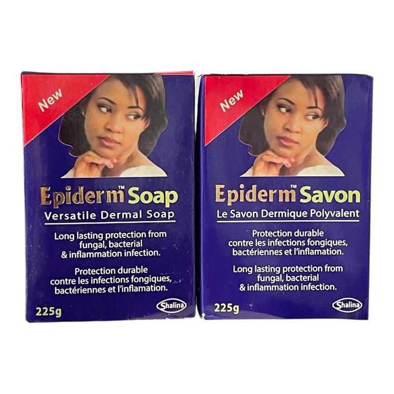 Shalina Epiderm Soap Versatile Dermal 225g - Long Lasting Protection Against Fungal Bacterial & Inflammation Infection 2packs