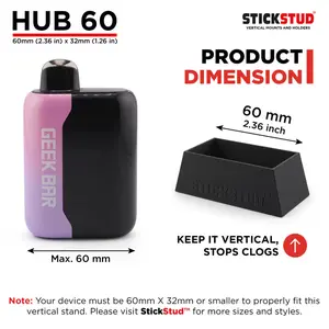StickStud Hub 60 Vertical Holder for Devices