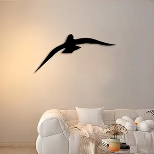 1pc Seagull Metal Wall Art, Coastal Statue Mural, Perfect for Beach House, Porch, Nautical Room Decor, Seagull Day Decor, Ideal Gift for Beachcombers