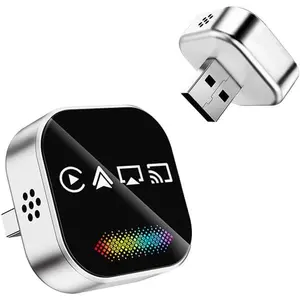 2026 Upgraded Wireless Carplay Adapter, 4-in-1 Wireless CarPlay Adapter for Android & iPhone – CarPlay + Screen Mirroring, AirPlay Mirror & Android Mirror, Mini USB with Type-C Plug & Play