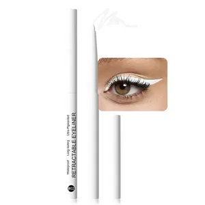 White Eyeliner Pencils for Eyes, Bright White Nude Under Eye Liner Pencil Makeup Waterproof Smudge Proof