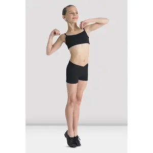 BLOCH - CR1984 - Round Waist 1 inch inseam child short black