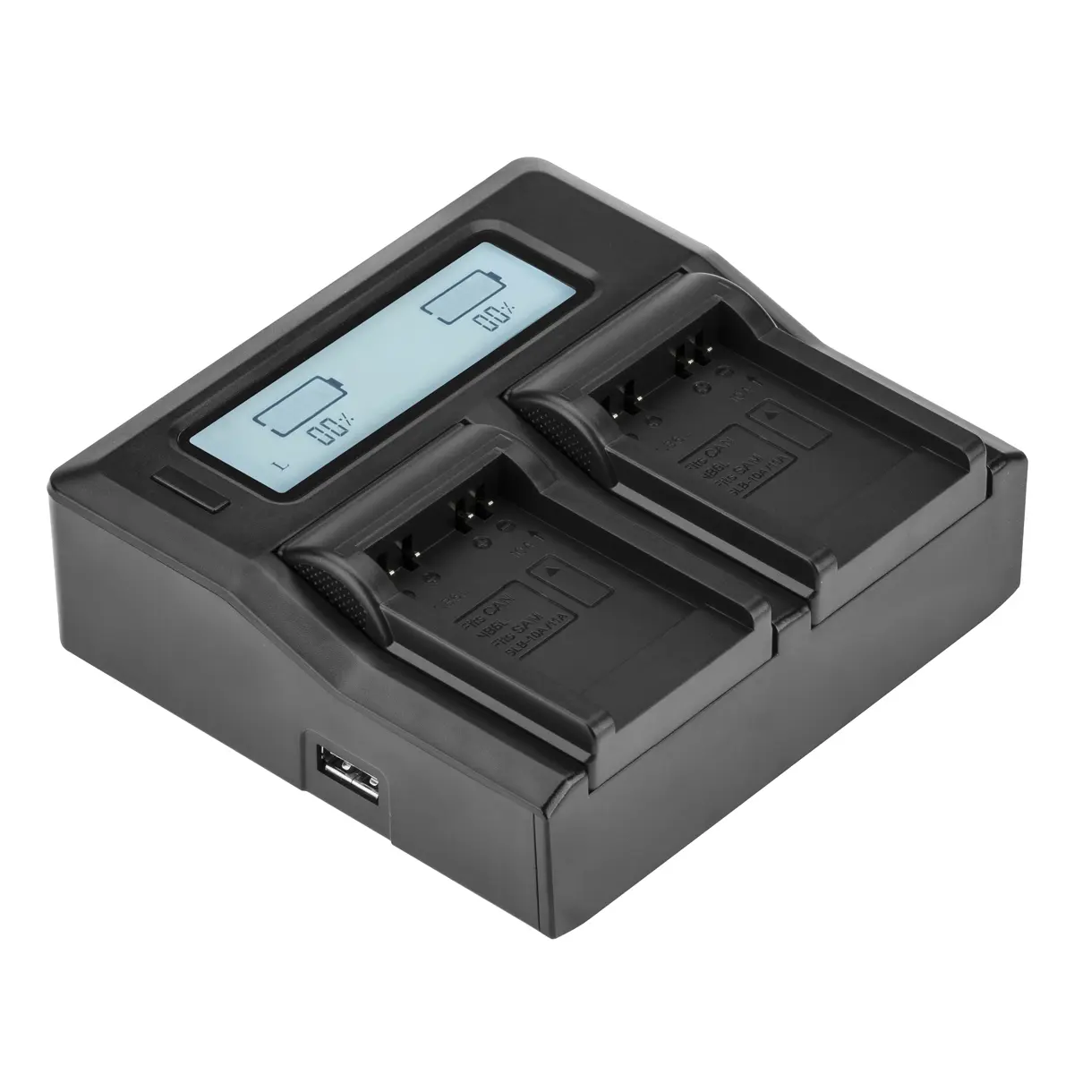 Green Extreme Dual Smart Charger with LCD Screen for Canon NB-6L