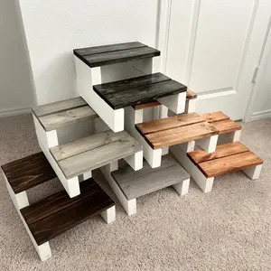 Engraved Wooden Step Stool with Personalized Design