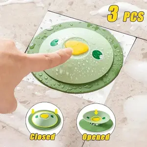 1PCS Sealed Drain Stopper Anti Odor and Insect Proof Cover for Bathroom Floor Drain Blocks Sewer Gases and Pests Effectively