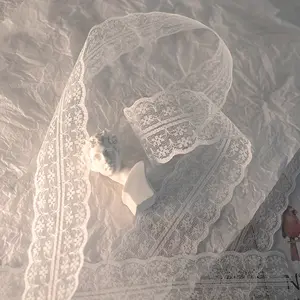 Lace Ribbon Trim Roll, Lace Strip, DIY Clothing Headwear Decoration Material, 5 Yard Per Roll, Ideal for Crafting & Sewing Projects