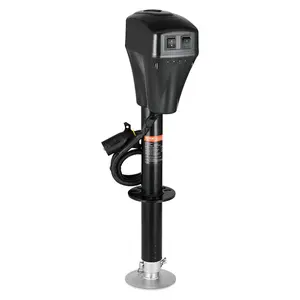 VEVOR Electric Trailer Jack, 5000 lbs, Heavy Duty RV Electric Power Tongue Jack with 7-pin Connector, Manual Crank Handle & Weatherproof Jack Cover, 10"-28.3" Lift, for Trailers, Campers & RVs, Black