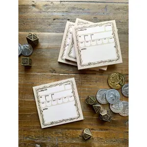 Stat block sticky note for D&D