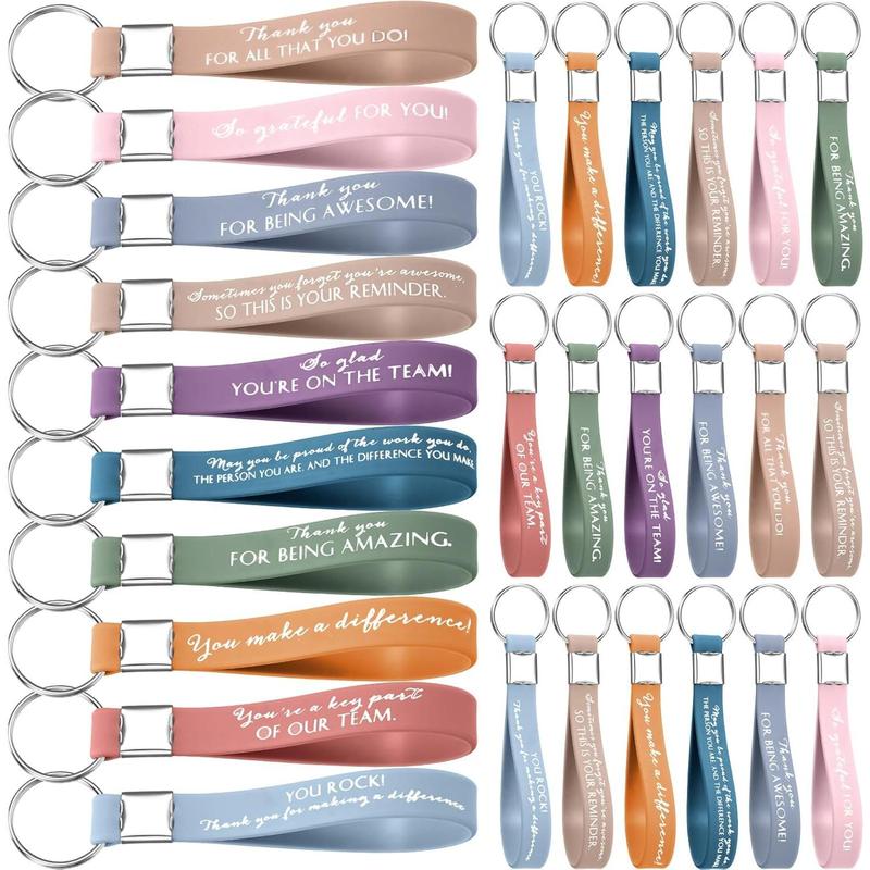 30 Pcs Thank You Keychain Gift Bulk DSP Housekeeping Week Employee ...