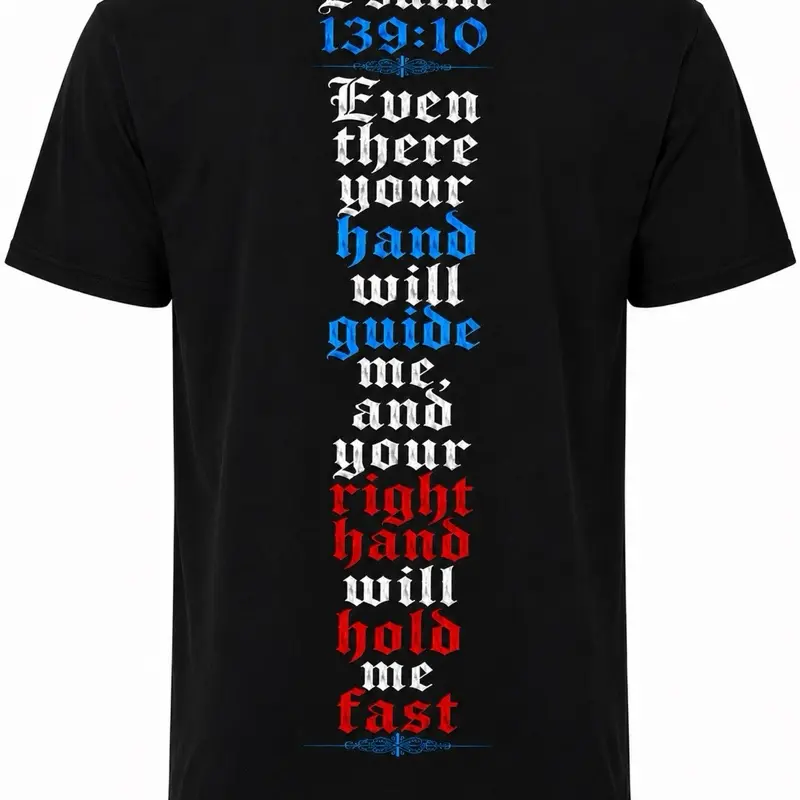 Men's Christian Costume Top - God's Hands Design, 100% cotton T-Shirt Clothes