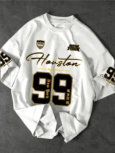 Summer Men's Women's Sport Brooklyn 93 Print T-Shirt Tops Sports Jersey Short Sleeve T-Shirt Graphic Plus Size Tee Jersey