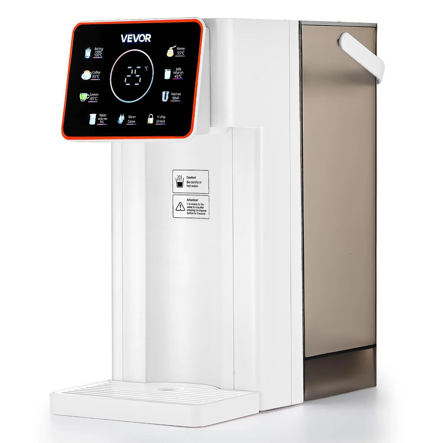 【Backtoschool】VEVOR Instant Hot Water Dispenser,Countertop Boiling Water Dispenser with Adjustable 6 Temperatures & 7 Water Volumes101oz Removable Water TankQuick Heating with Touchscreen & Child Lock for Home