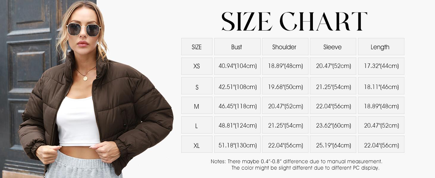 Arssm Women’s Cropped Quilted Jacket – Lightweight Zip-Up Winter Coat for Warmth & Stylish Streetwear Arssm Women’s Cropped Quilted Jacket – Lightweight Zip-Up Winter Coat for Warmth & Stylish Streetwear