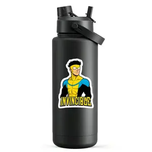 Invincible Clean Portrait Vinyl Sticker, Mark Grayson Classic Comic Hero Decal, Laptop Car Water Bottle Decor