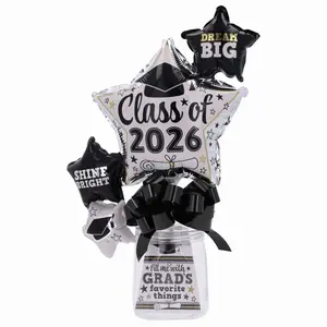 Class of 2026 Gift Set with Balloons Graduation Party Decorations for Graduates featuring "Dream Big" and "Shine Bright" Motivational Balloons