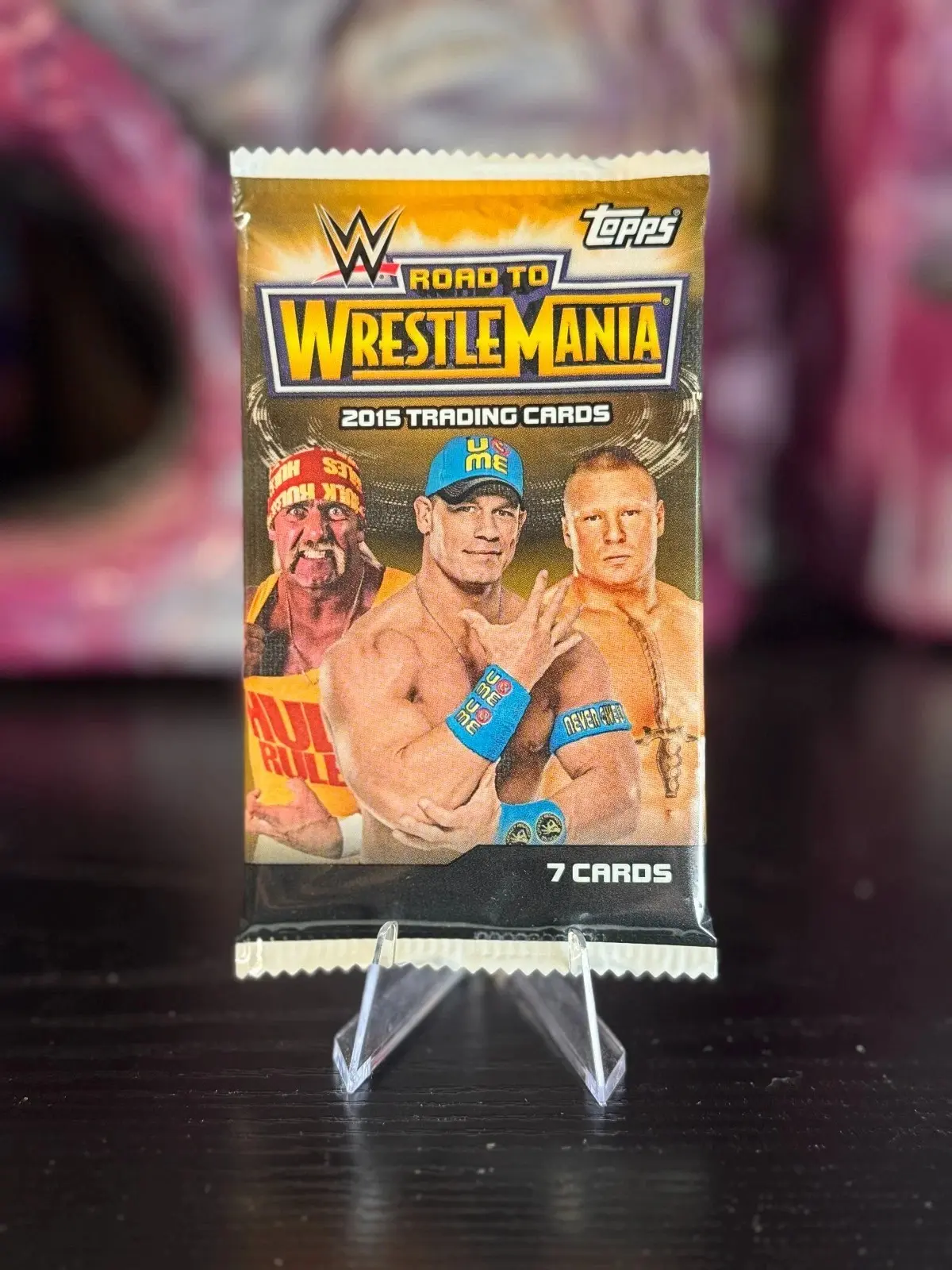 1x 2015 Topps WWE Road to Wrestlemania Factory Sealed Pack Wrestling Cards