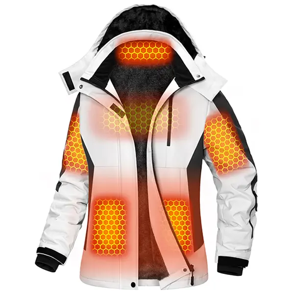 Wulcea Graphene Heated Jacket For Women 12V 18400mAh Fast Charge With Large Capacity