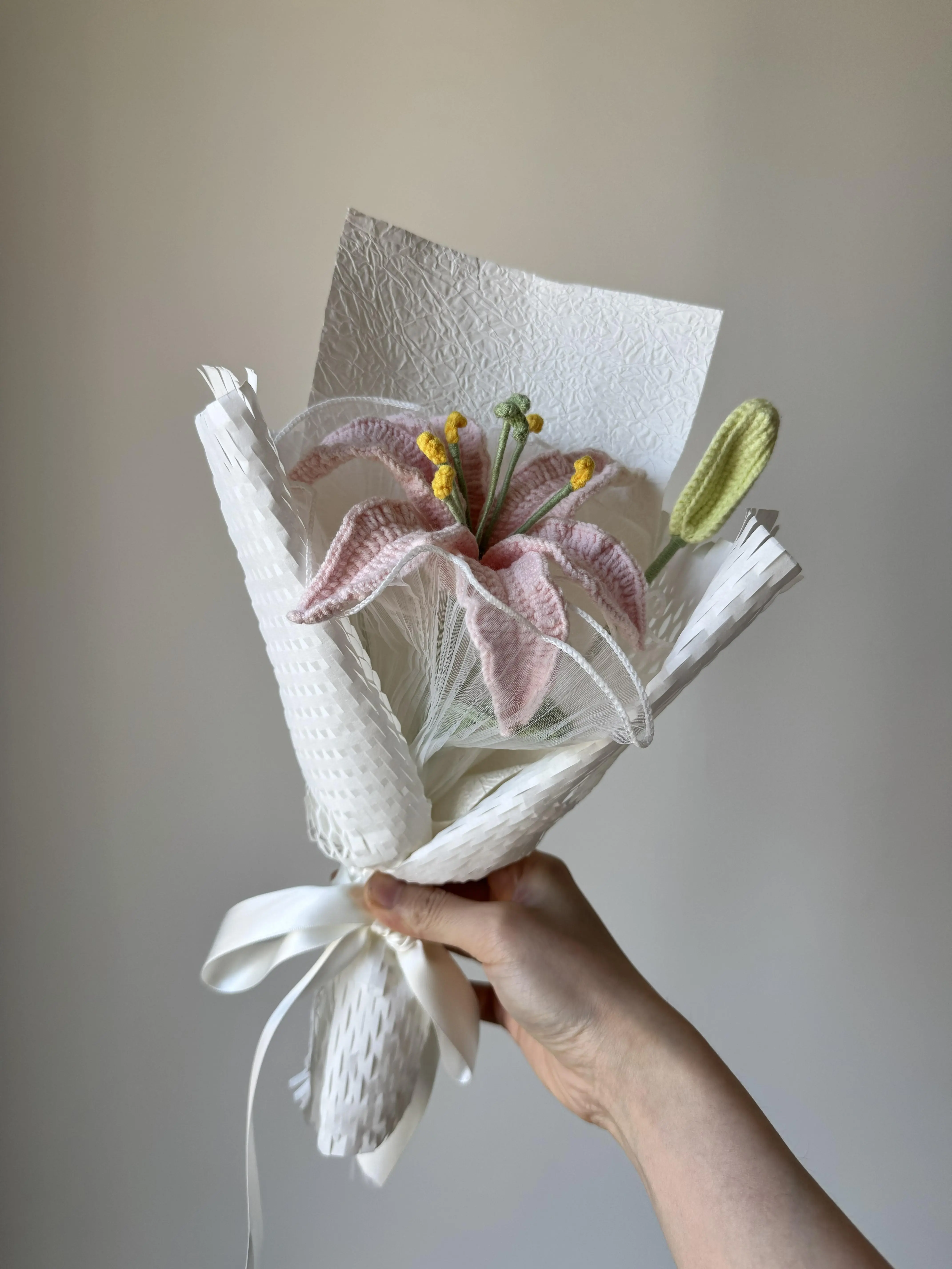 Handmade Crochet Lily Bouquet
