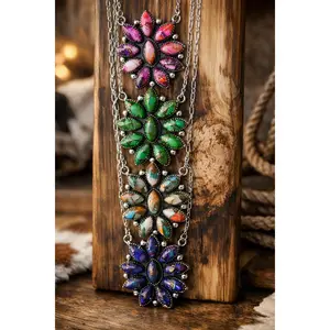 COWGIRL CLUSTER + SILVER NECKLACE