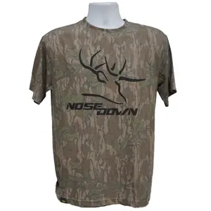 NoseDown Logo Green Leaf T Shirt