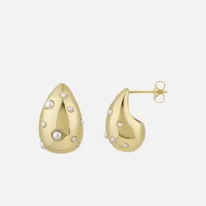 Teardrop Stud Earrings