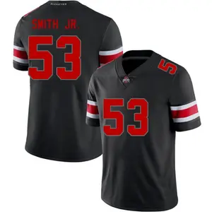 Black Football Jersey 53 Smith Jr, College Style Game Day Shirt, Unisex Short Sleeve Athletic Fan Jersey 2026