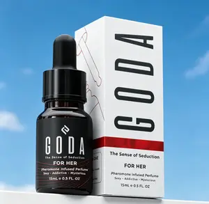GODA Original Pheromones Perfume for Women 15ml, Long Lasting Fragrance with Jasmine & Rose, Vegan Cruelty-Free Elegant Ladies Scent