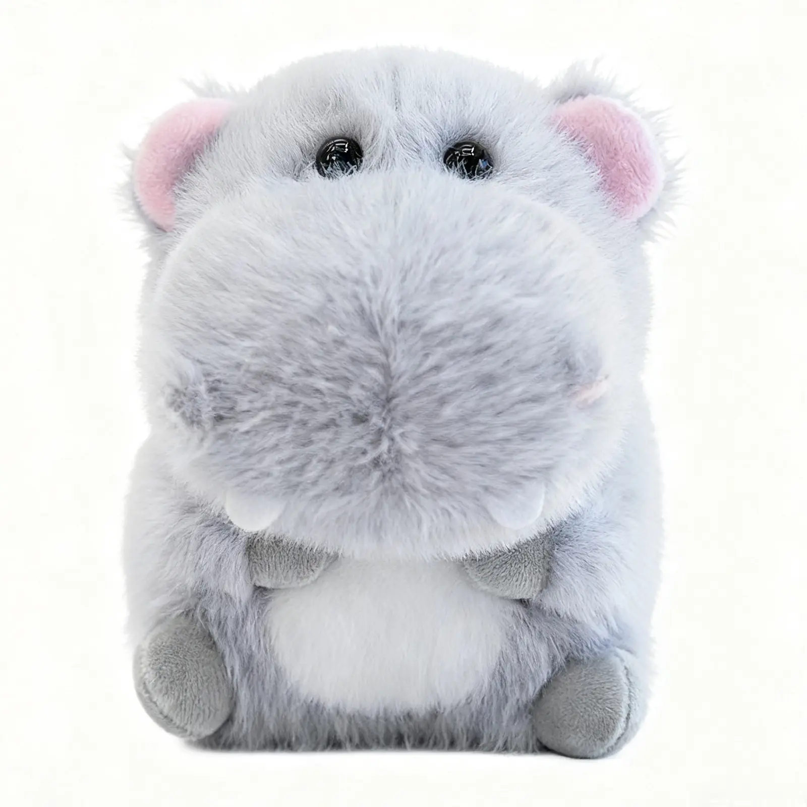 5-Inch Lightly Scented Hippo Stuffed Animal - Collectible Soft Doll, Animals & Nature Themed Gift for Kids, Cuddly Decor for Bedroom, Cars, Office Desk, Birthday & Graduation Present