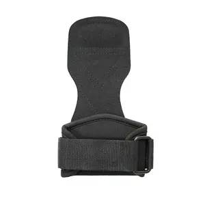 Professional fitness pull-up grip support strap, strength grip dumbbell exercise wristband, single bar deadlift assist strap