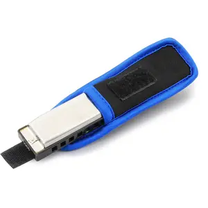 CASEMATIX Harmonica Case with Belt Loop - Neoprene Protection for Hohner/Lee Oskar/Marine Band Harmonicas up to 4.25" - Secure Velcro Closure & Compact Design