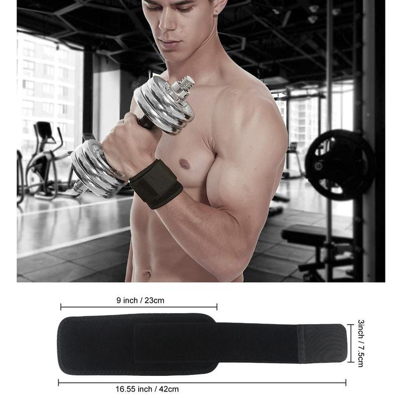 2 Pack Wrist Brace Adjustable Wrist Support Wrist Straps for Fitness Weightlifting Highly Elastic (Black) Good sports helper in gym