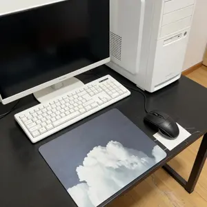 Cute Cloud Mouse Pad Set, Non-Slip Desk Mat for Office & Gaming, Style Artistic Decorative Computer Accessory, 2-Pack