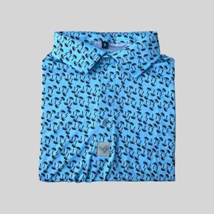 Palm Tree Golf Polo Menswear - Lightweight Polo with Palm Tree Design, Comfortable Fit, Stylish Top for Golfers