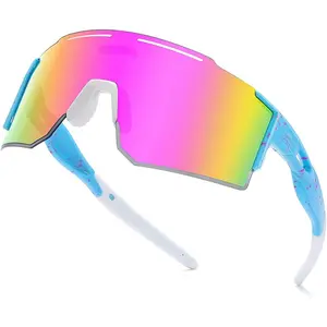 Sports Polarized Sunglasses for Men and Women, Youth Kids Baseball Softball Sunglasses for Cycling, Running