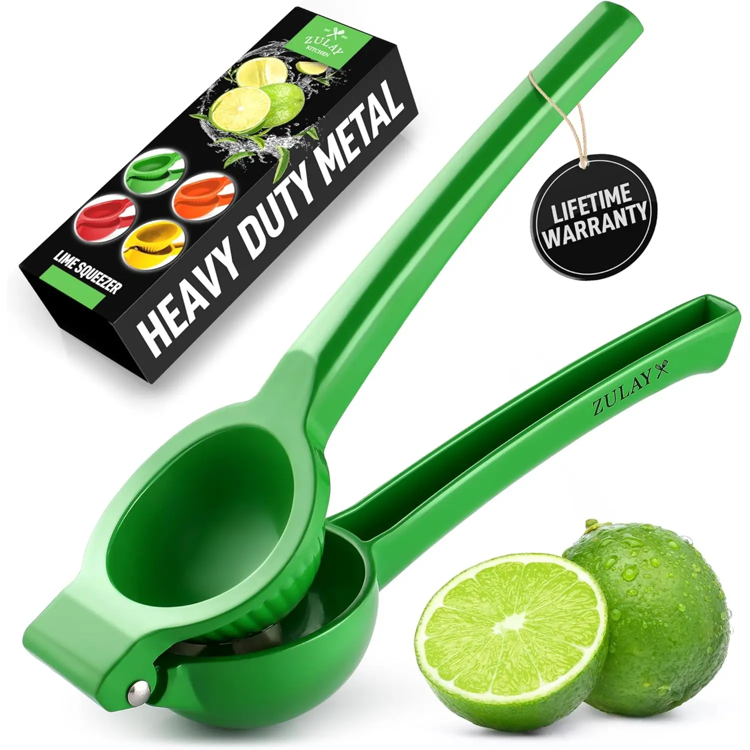 Zulay Kitchen Handheld Citrus Press Juicer for Lemons, Limes, and Oranges - Sturdy Fruit Squeezer Zulay Kitchen Handheld Citrus Press Juicer for Lemons, Limes, and Oranges - Sturdy Fruit Squeezer