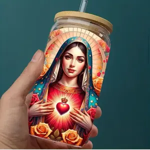 La virgencita uvdtf decals stickers wrap / cup not included