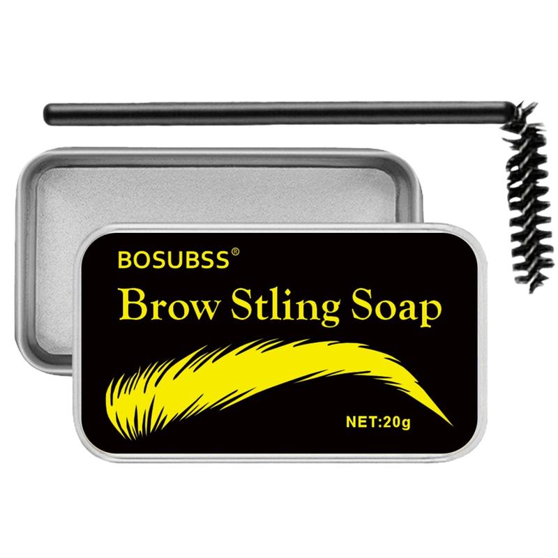 Bosubss Eyebrow Cream Soap, Waterproof Eyebrow Gel, Refreshing Lash Primers, Transparent Brow Styling Wax, 1pc, Flammable Liquid Free