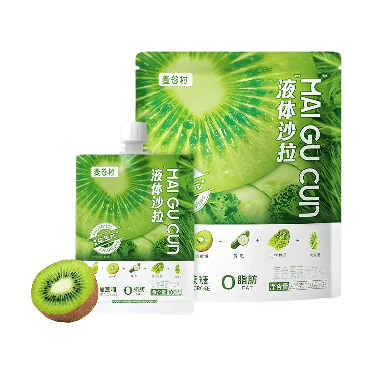 MAI GU CUN 0 Fat Liquid Salad - Kale Fiber Meal Replacement Juice
