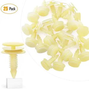Nilight 25 Pcs Head 20mm Hole 8mm Car Push Retainer Clips Kits For GM Nilight 25 Pcs Head 20mm Hole 8mm Car Push Retainer Clips Kits For GM